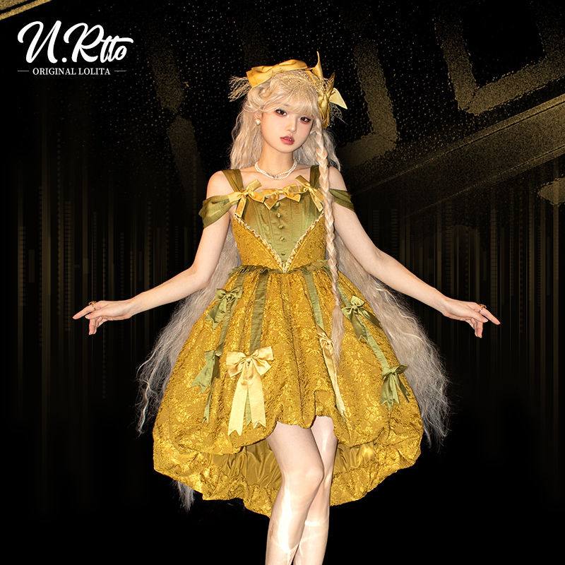 浮华乐章原创Lolita连衣裙花苞裙摆洛丽塔裙夏季日常公主