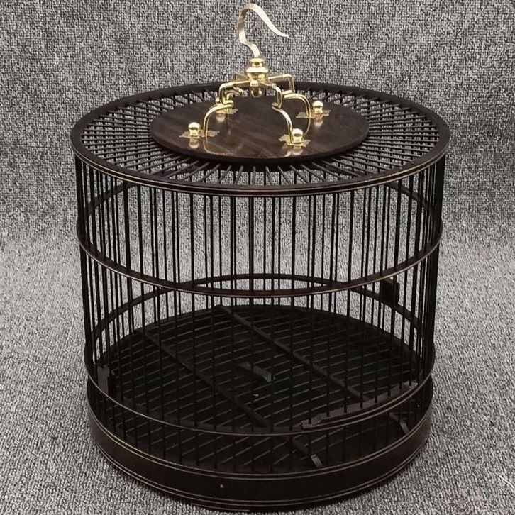 高档鸟笼紫光檀鸟黄豆相思鸟玉鸟笼子家用