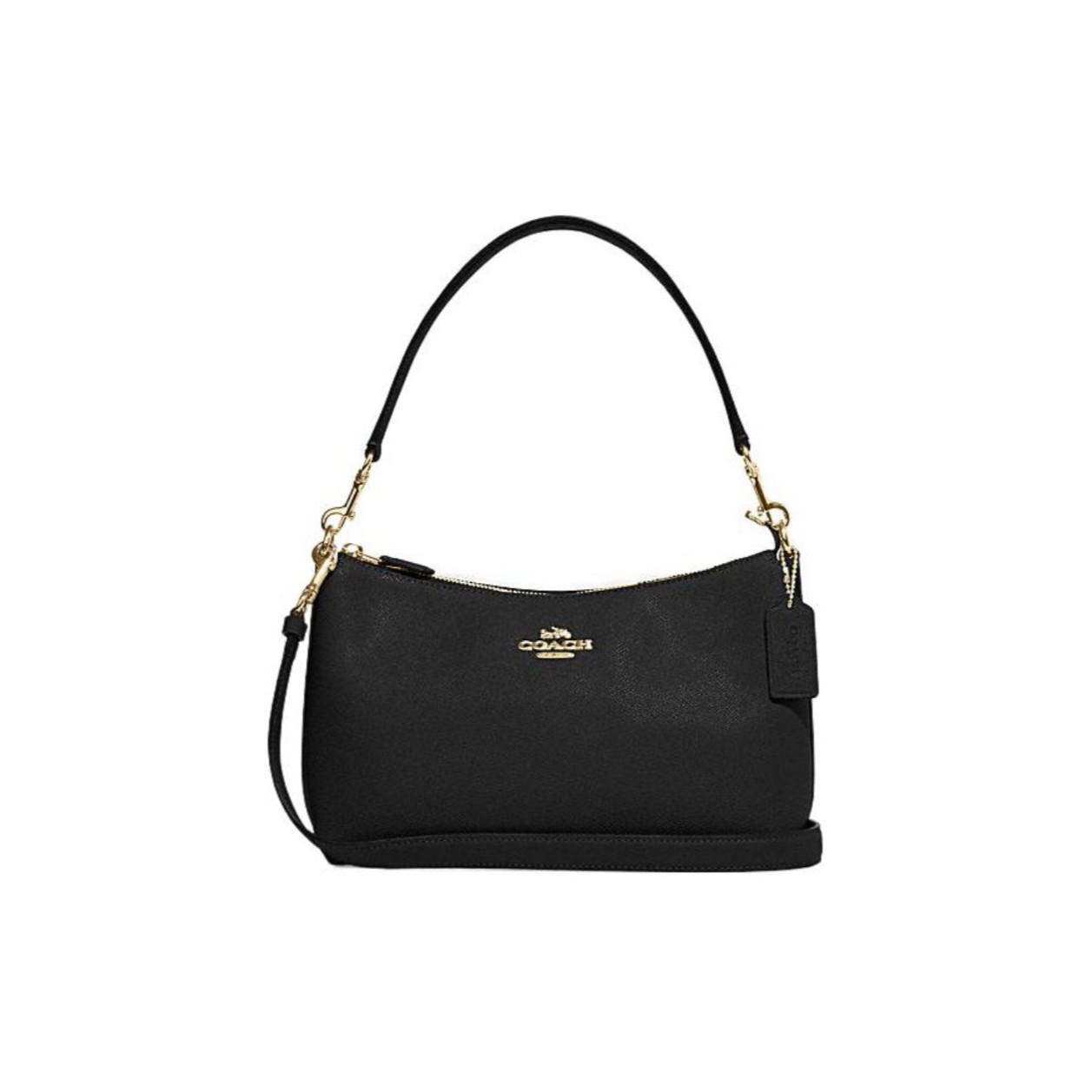 COACH/蔻驰 CE584 IMBLK CLARA经典时尚黑色皮质单肩包26*17.5*10