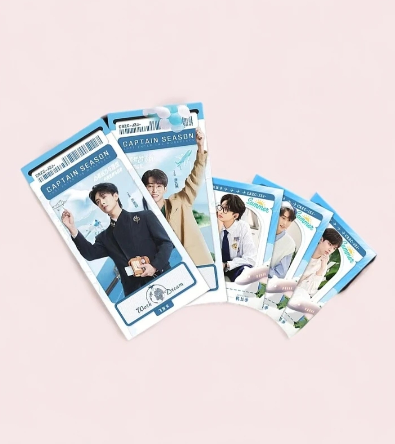 （川酱代拆）芒果TV《初入职场 机长季 》纪念卡齐思钧唐九洲盲盒