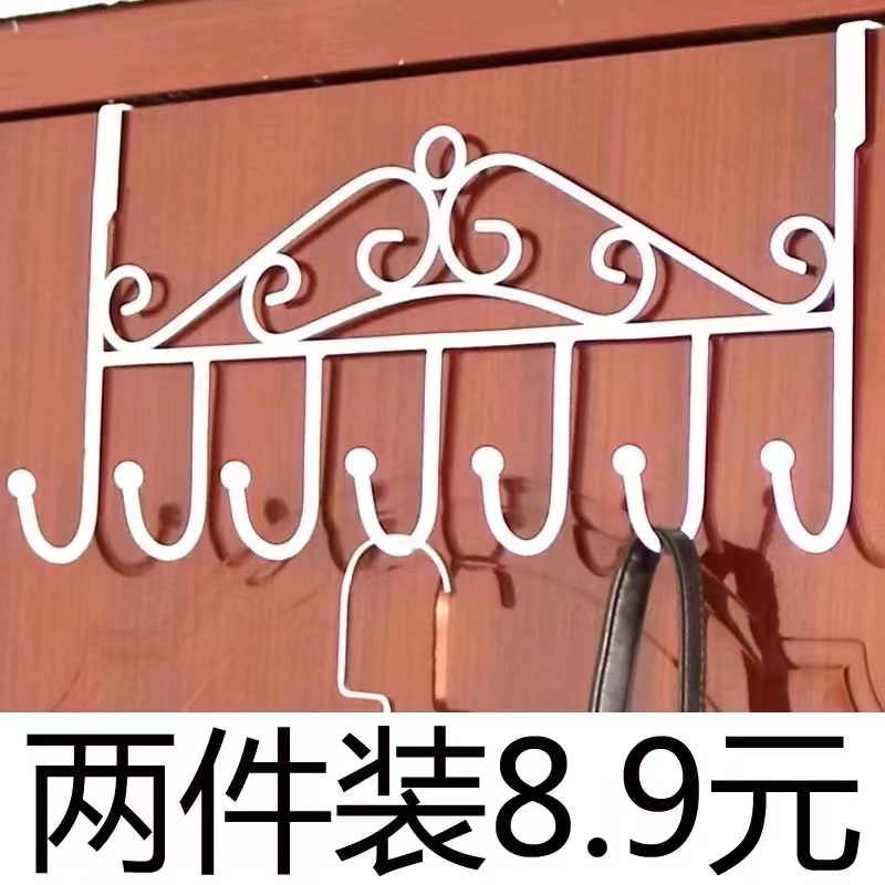 免打孔门后挂钩挂衣架神器门上挂架强力无痕衣服帽衣钩背式挂衣钩