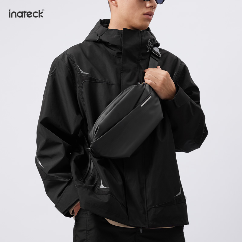inateck 斜挎包大容量男女胸包单肩包多功能运动包情侣潮流包