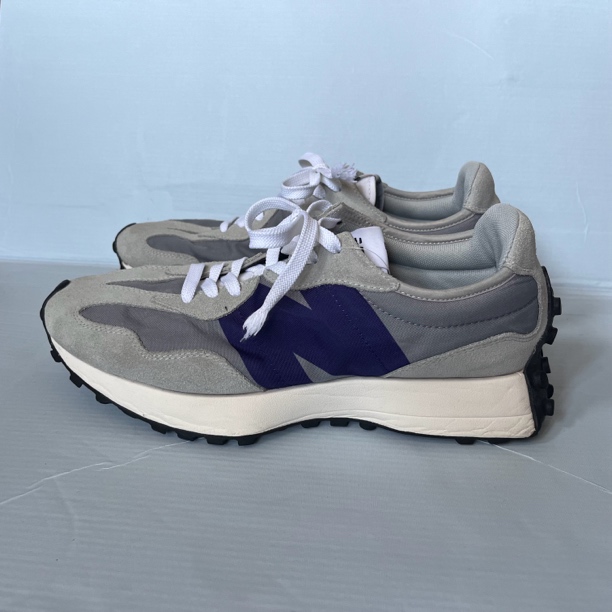 43码 new balance NB 327 低帮男款跑步鞋 灰蓝