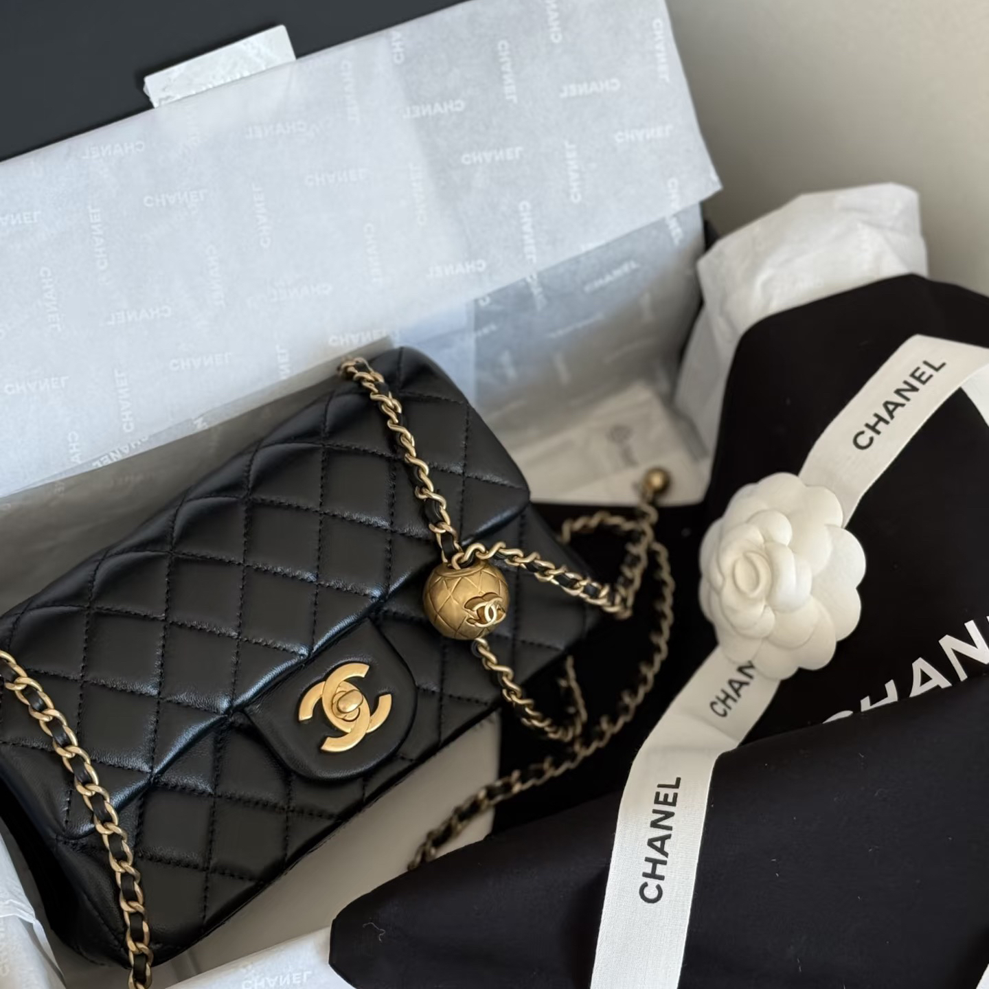 未使用 Chanel/香奈儿 香奈儿24k金球大mini