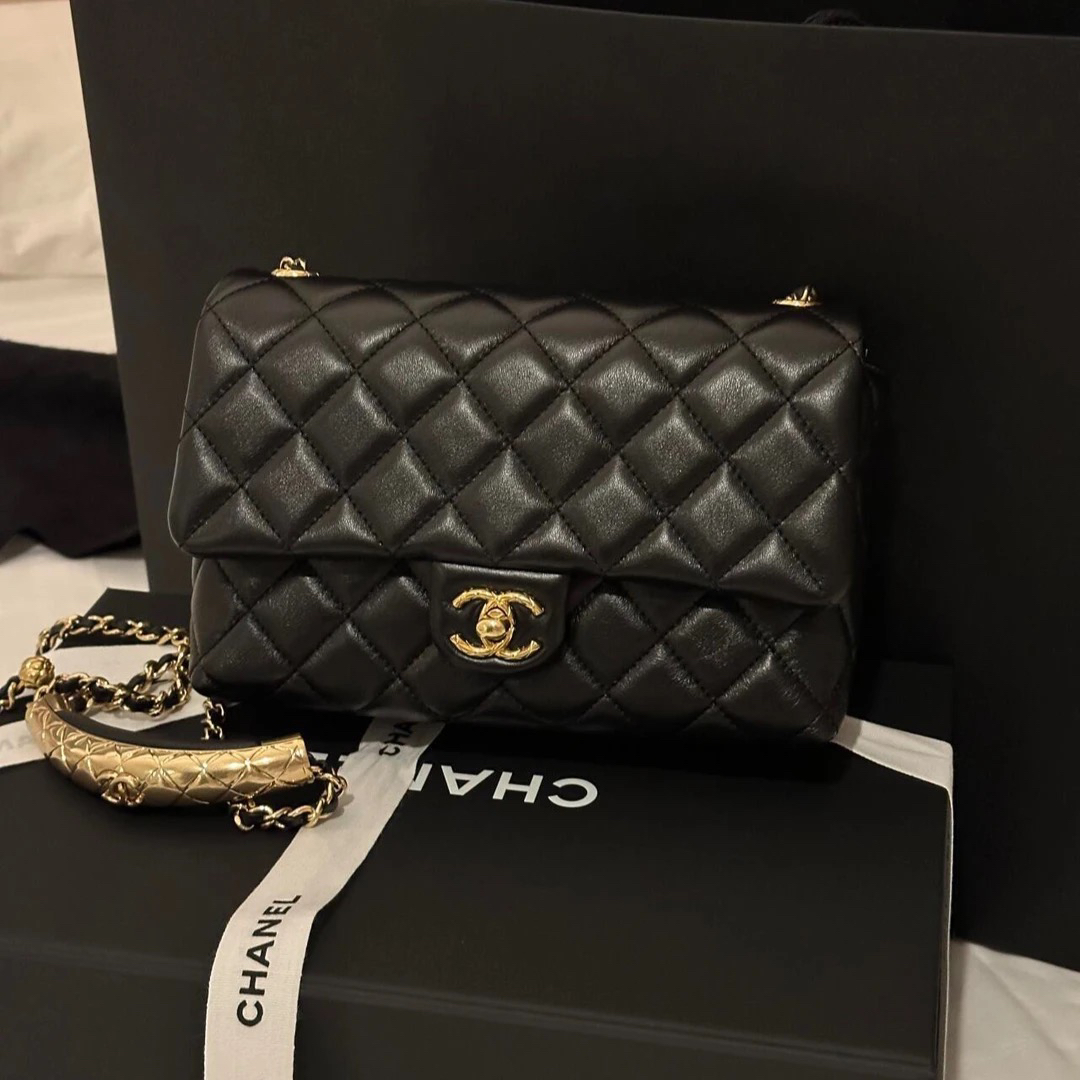 全新未使用 Chanel/香奈儿 香奈儿手柄调节扣24b黑金