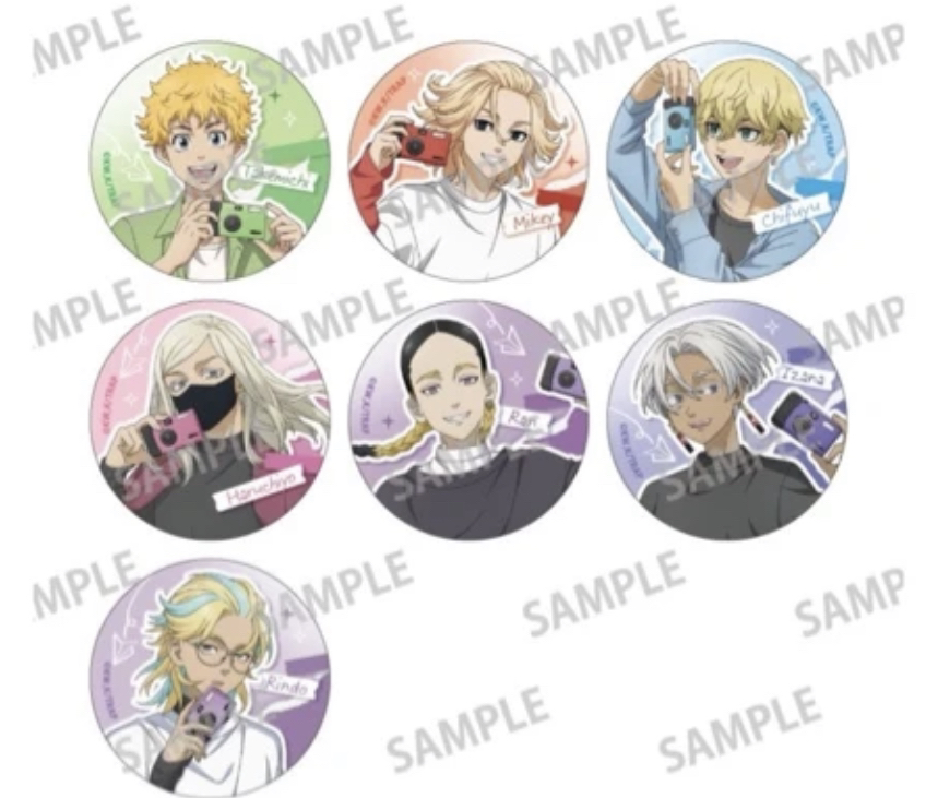 日谷 东京复仇者相机系列 吧唧 透卡   