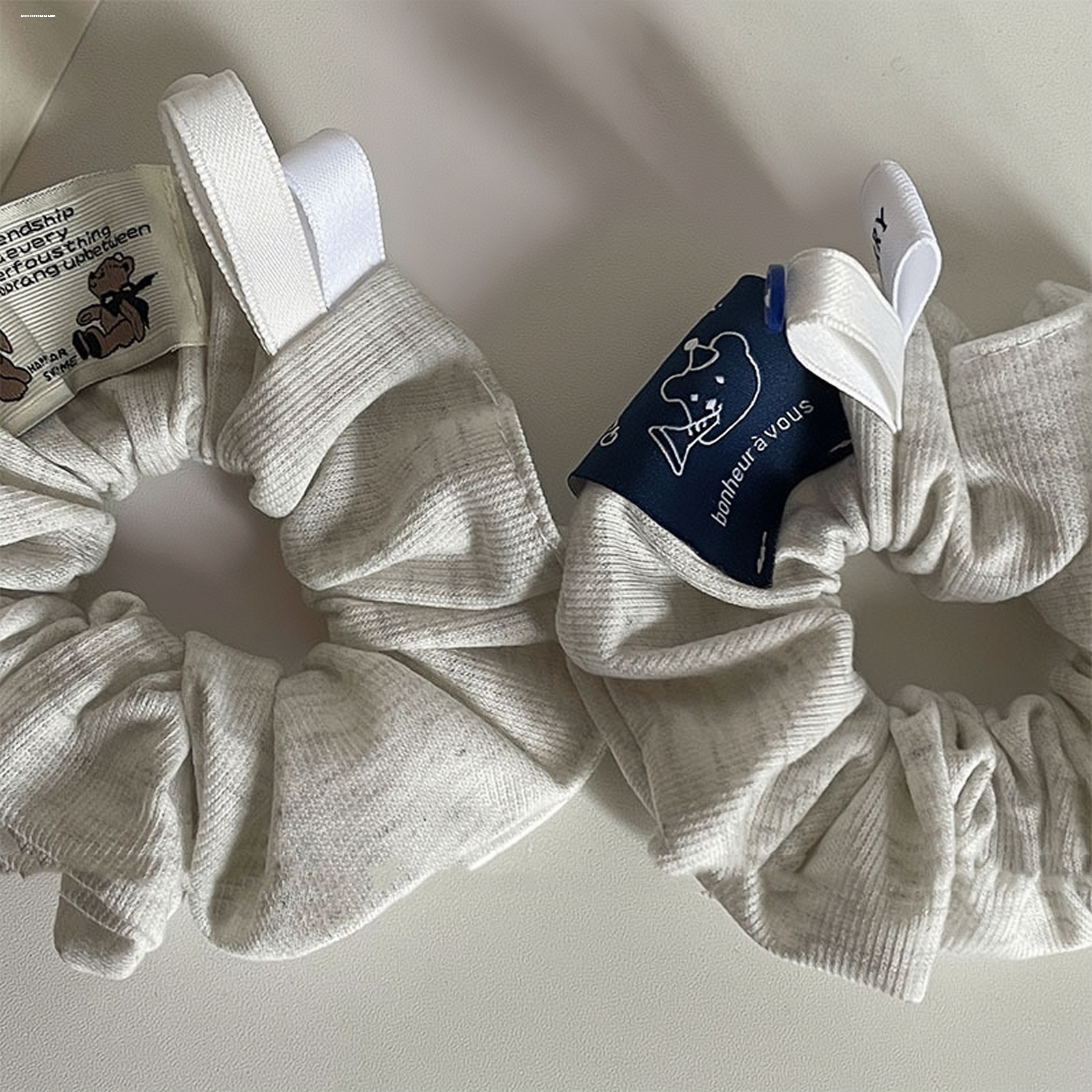 标签小熊发圈百搭新款少女扎头发弹性好时尚ins显白皮筋精致发饰