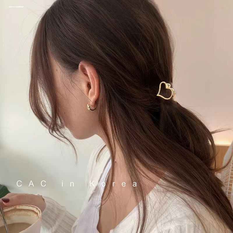 小号抓夹甜妹夹子ins2023后脑勺少女简约设计外出显白新款精致