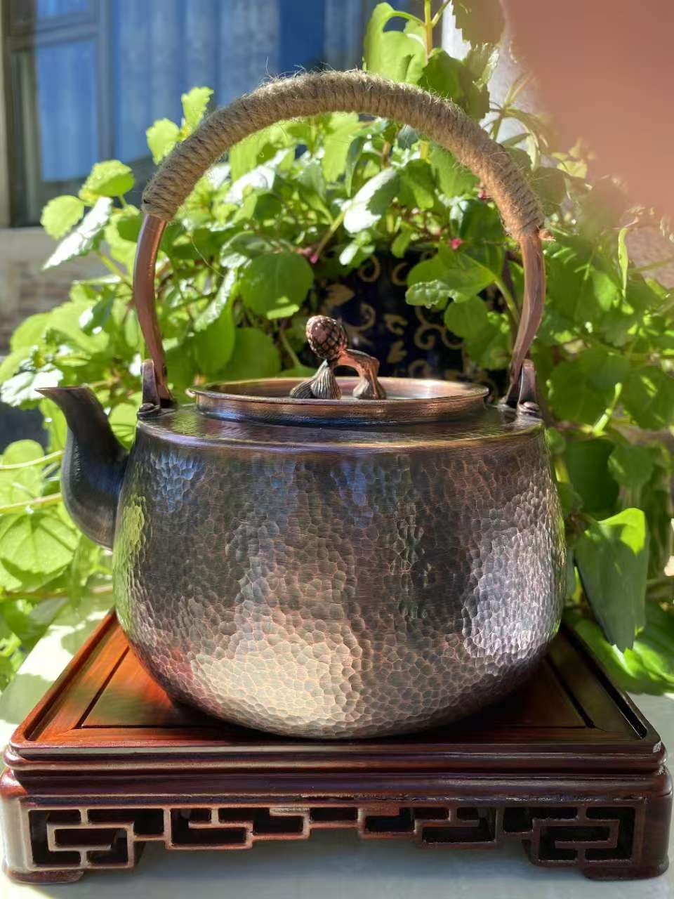 手工制作全手工加厚紫铜壶一体铜壶无涂层烧水煮茶壶铜壶烧水壶