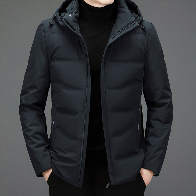 波司登新款冬季白鸭绒加厚保暖休闲时尚百搭中青年短款连帽外套男