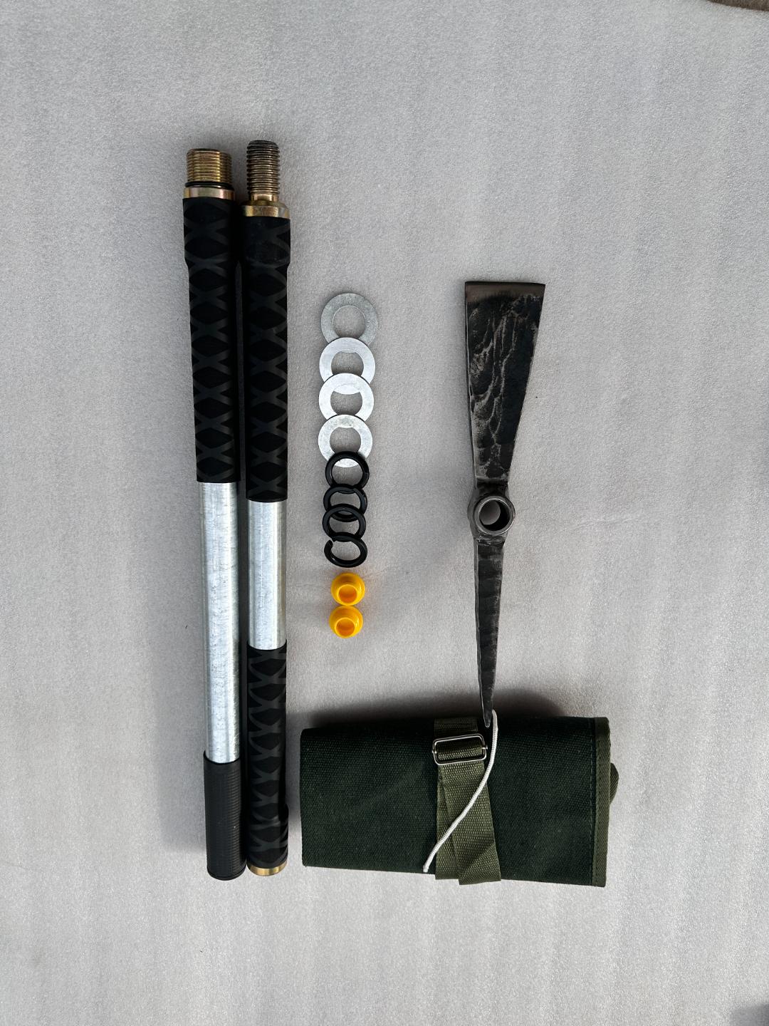 挖木根户外工具羊角除草工具锄头锰钢家用挖笋锰钢锄头种地十字