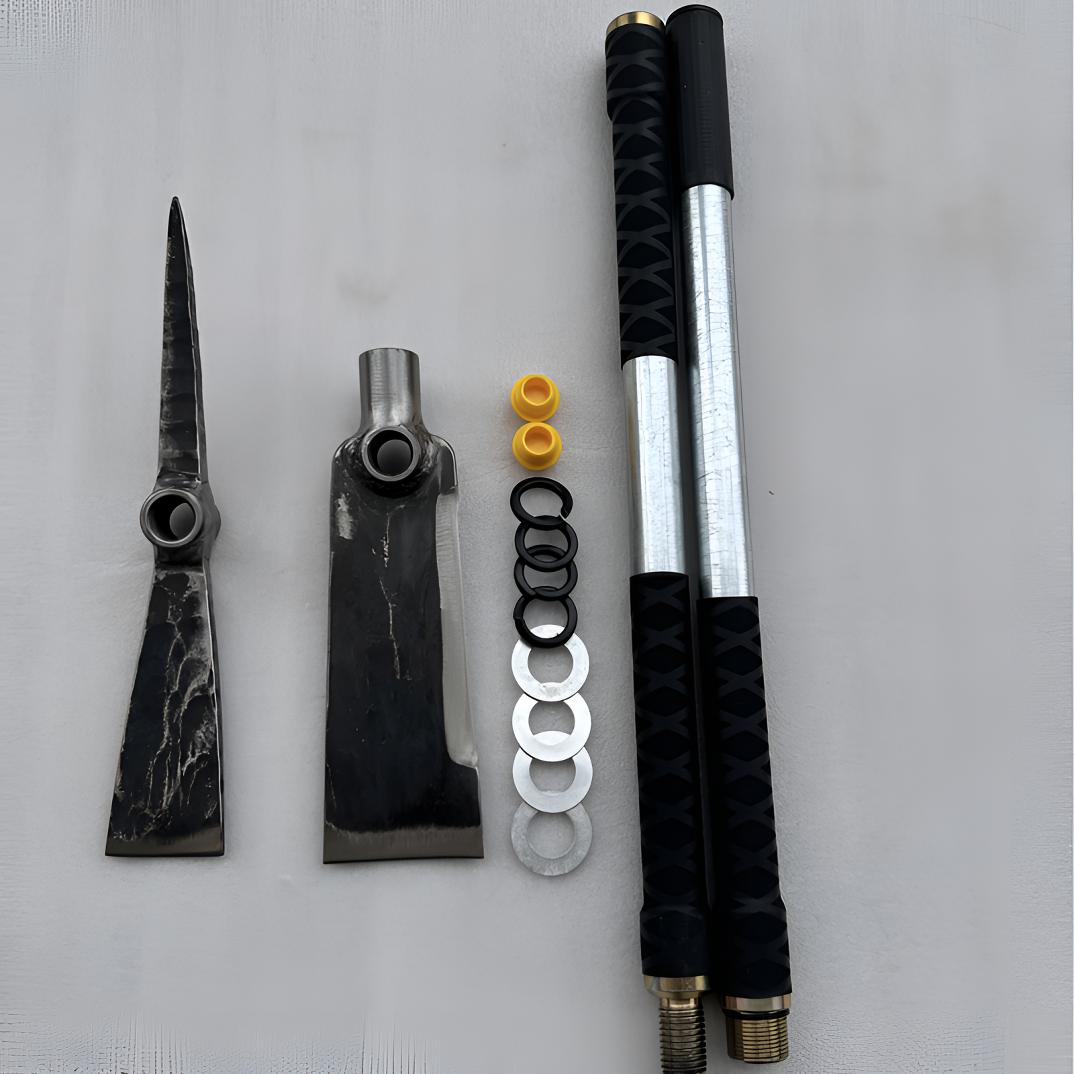 多功能1号锄头加洋镐套装组合工具可拆卸手柄两节挖药挖笋神器