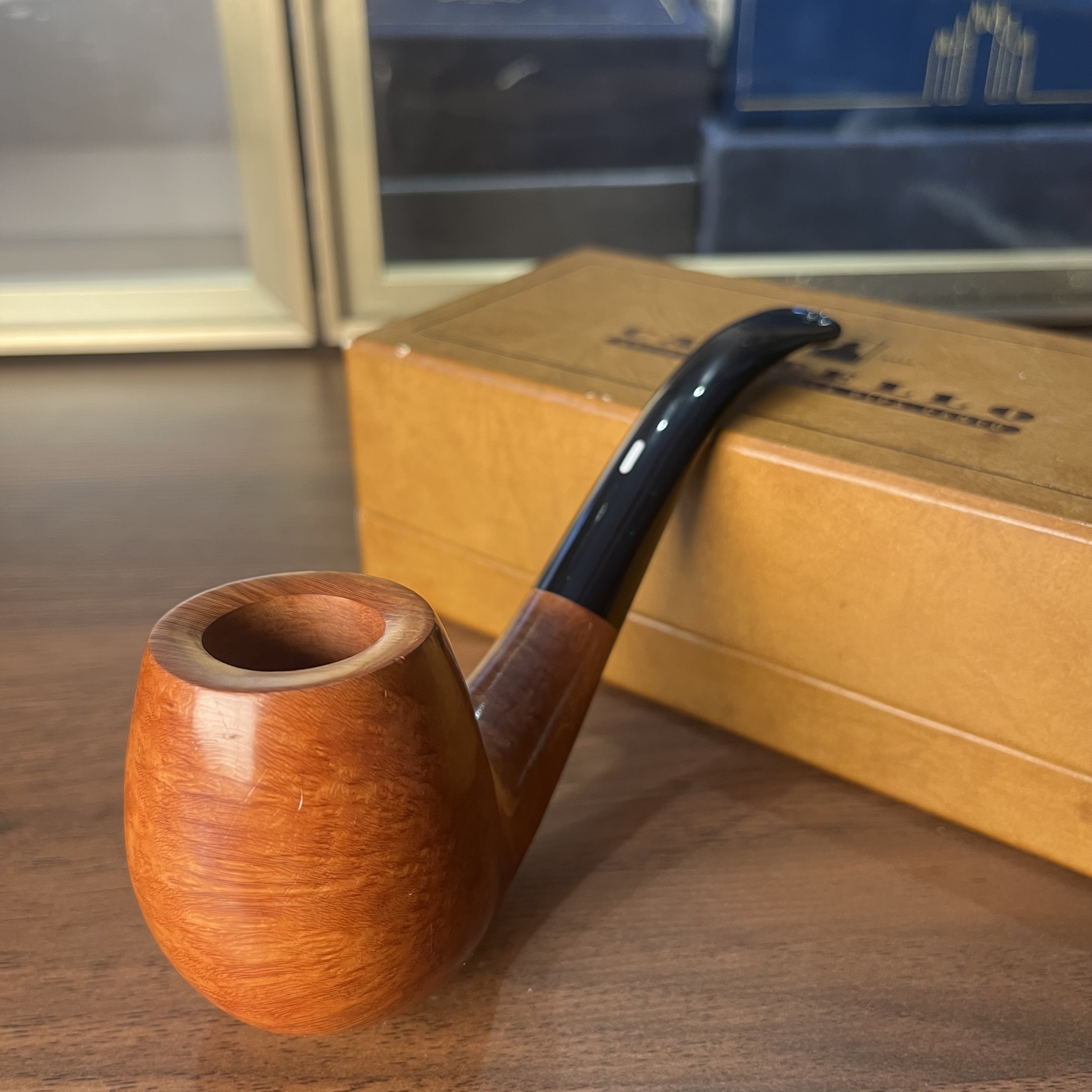 全新卡斯特罗4K城堡级光面白兰地石楠木烟斗