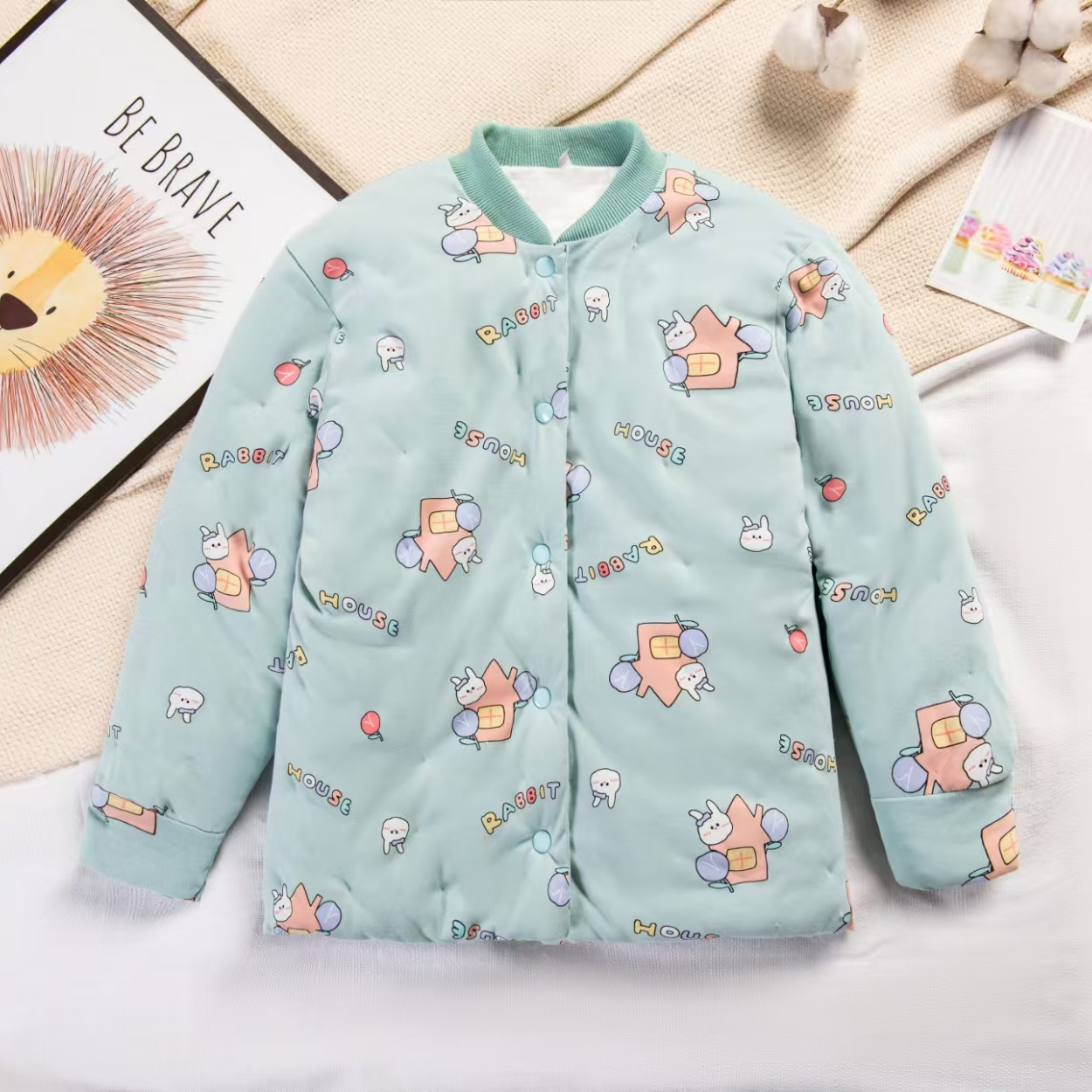 冬季手工棉花保暖 儿童棉袄  校服神器