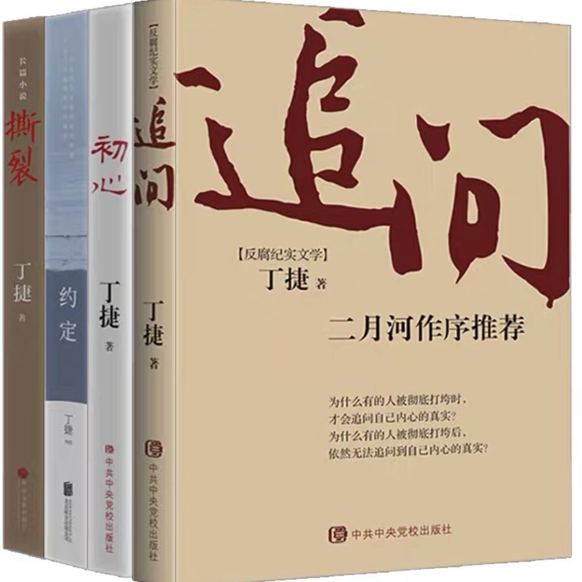 追问丁捷著册作品集全集二月河作序反腐纪实文学亢奋依偎初心约