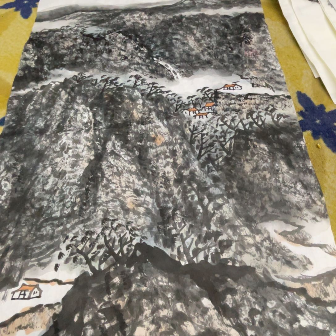 绘画孙立春老师焦墨山水