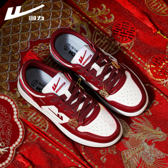 回力婚鞋女春季2025新款结婚敬酒鞋子情侣运动鞋红色秀禾新娘板鞋