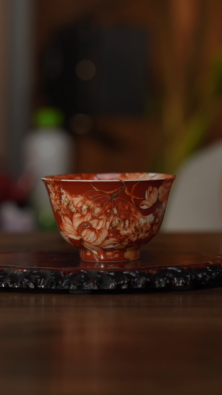 【闪购商品】古艺瓷云楼 残荷满会单杯