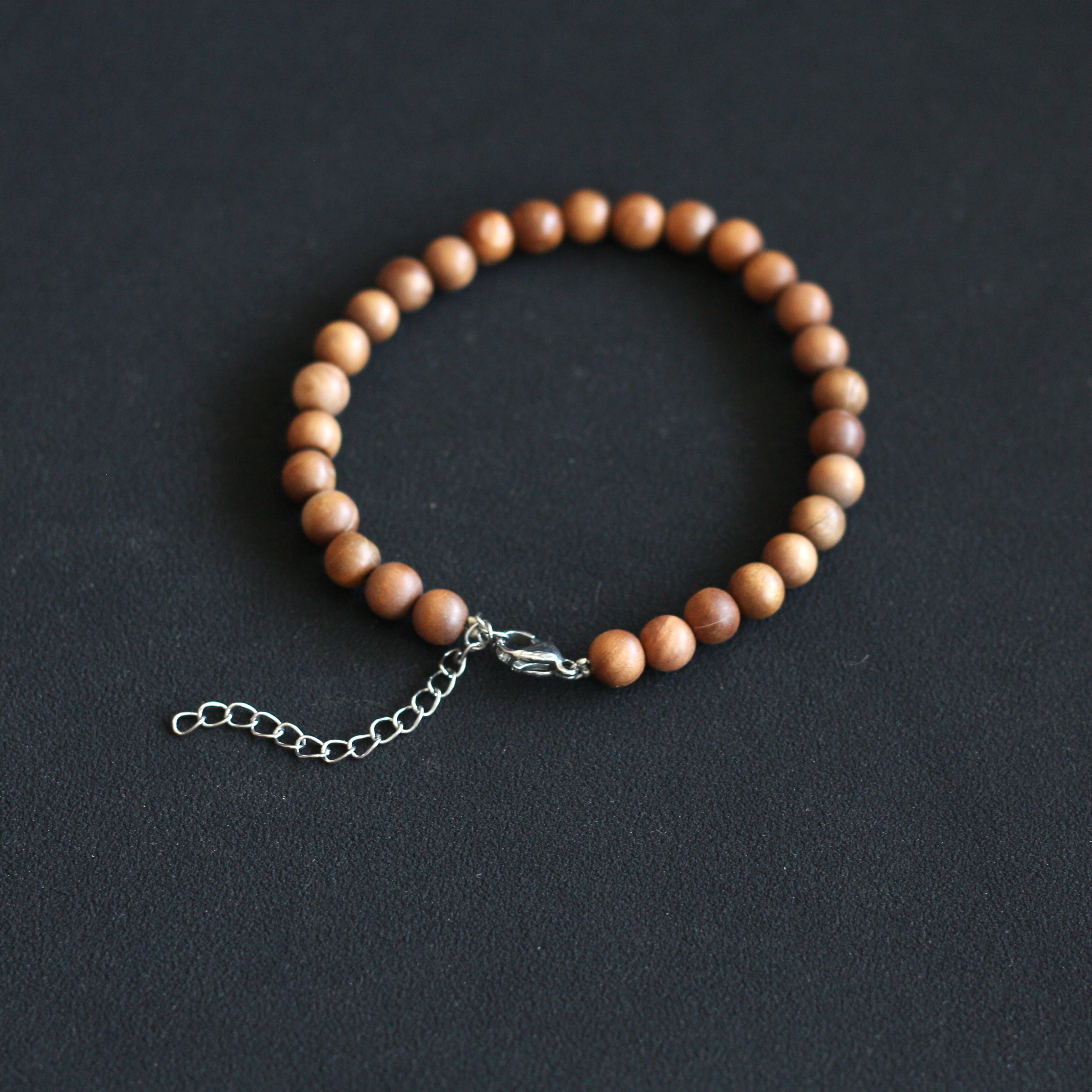 非金属木质手链 老山檀单圈手链