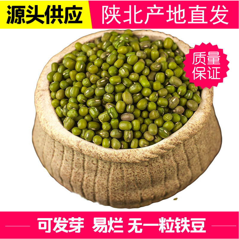 陕北老品种绿豆  绿豆沙 绿豆汤 农家自种 五谷杂粮