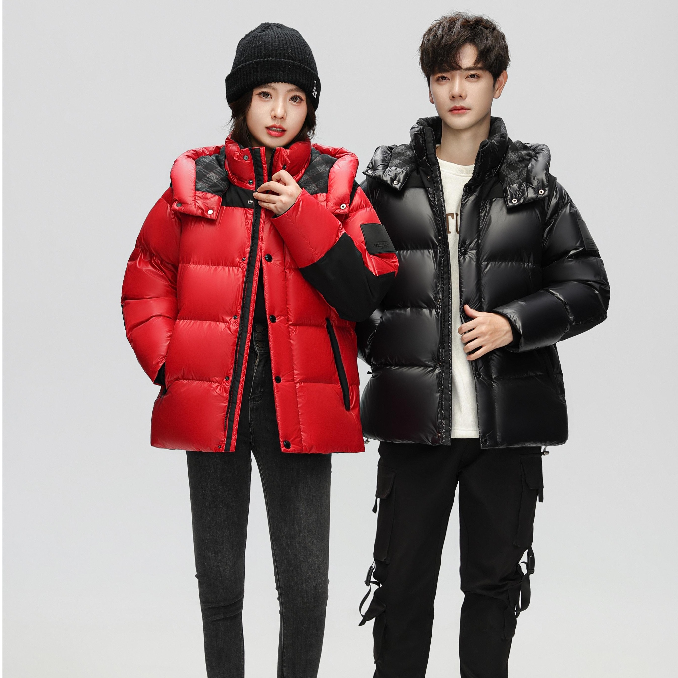 木笛男女款百搭羽绒服保暖加厚休闲户外秋冬面包服82607春日穿搭