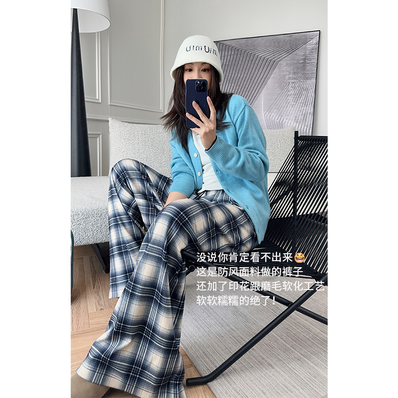 【断码捡漏】美洋MEIYANG【硬核防风70系列】早八人印花加绒阔腿裤