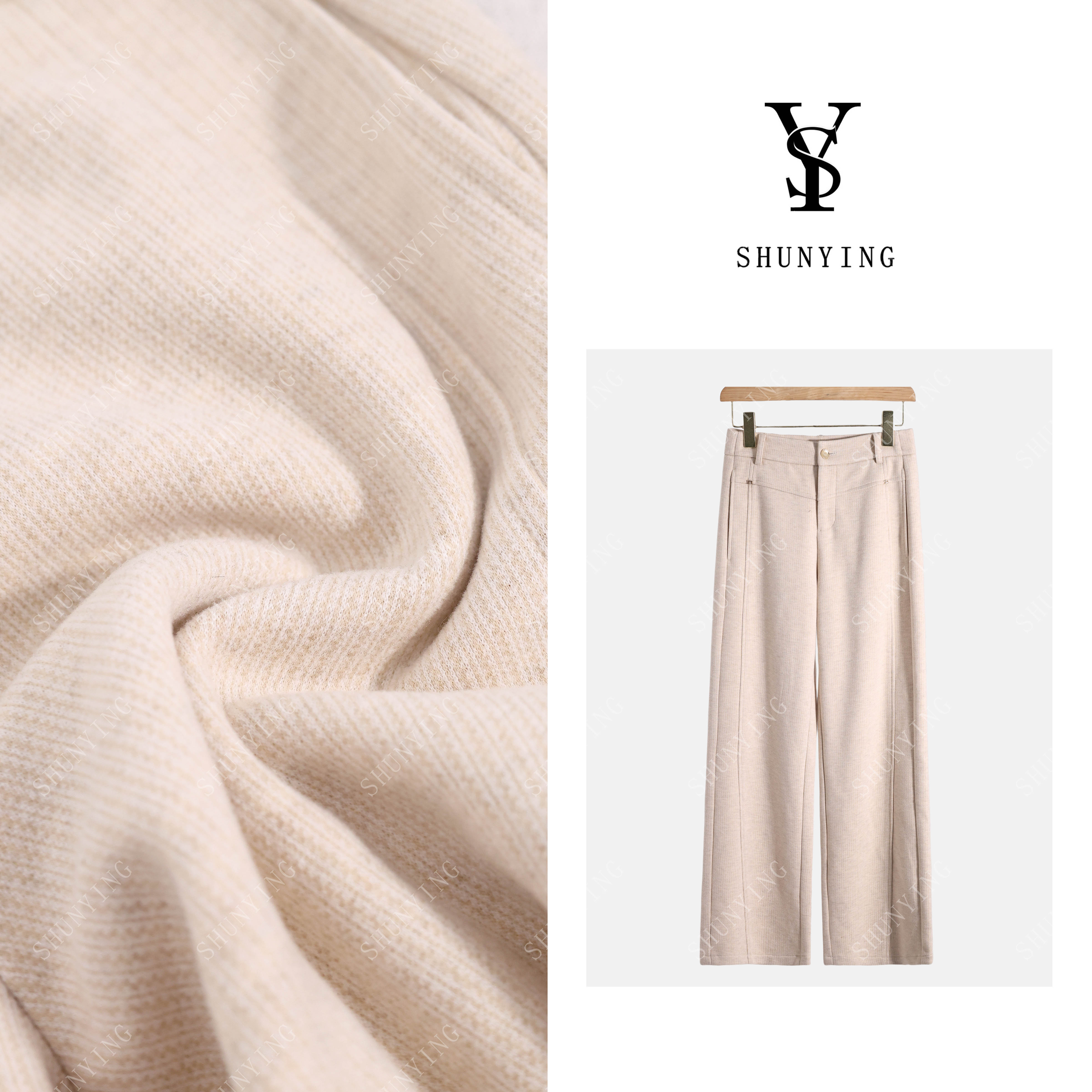 仟娜【糯米裤】秋季新款高腰显瘦百搭舒适休闲裤SY63XXK2216