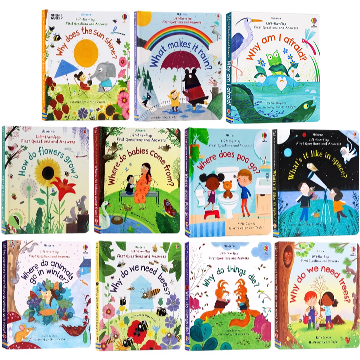Usborne问与答科学立体翻翻书妈妈我从哪里来科普百科