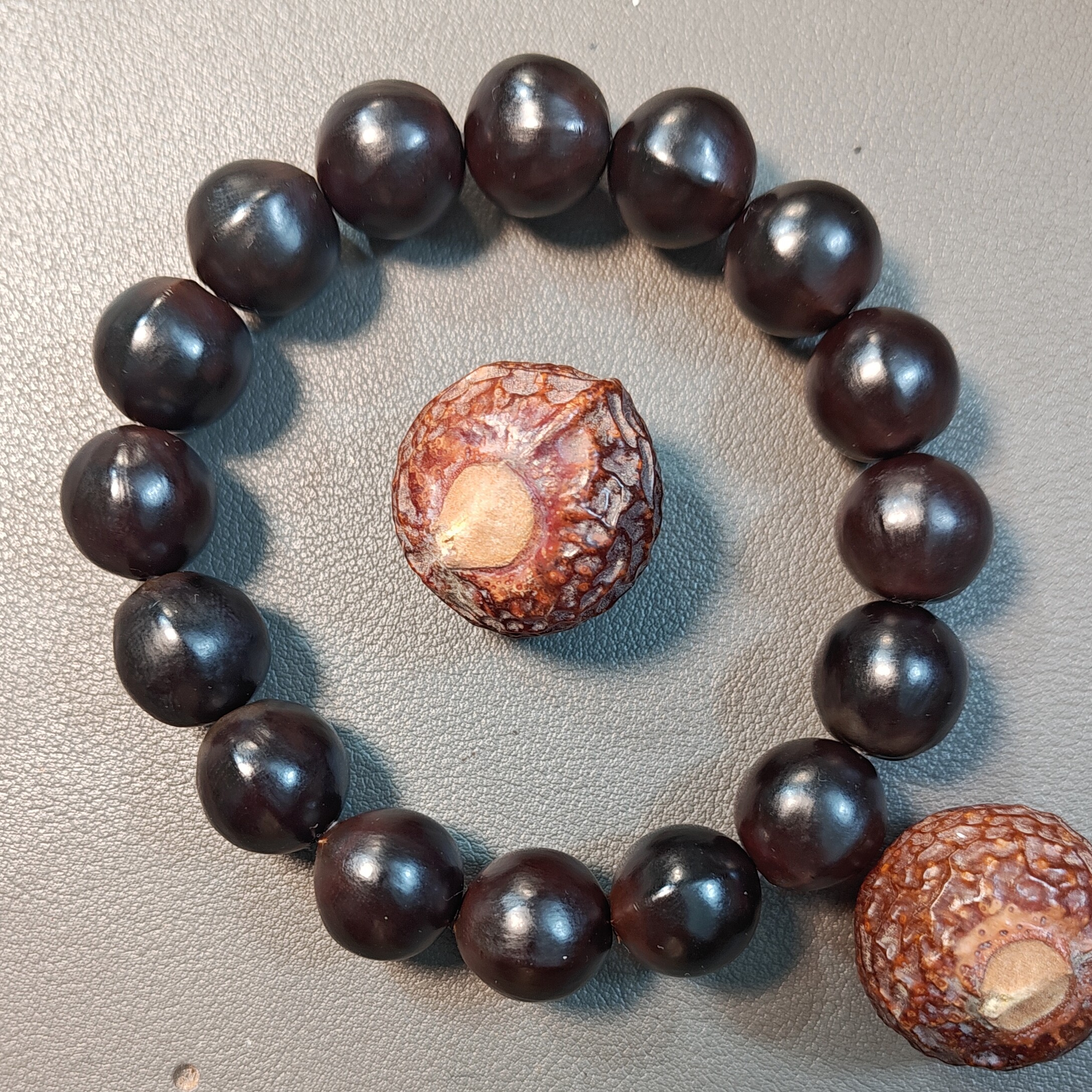 云南老陈籽野生老树无患子手串念珠佛珠龙背山菩提子龙脊背鲨鱼鳍