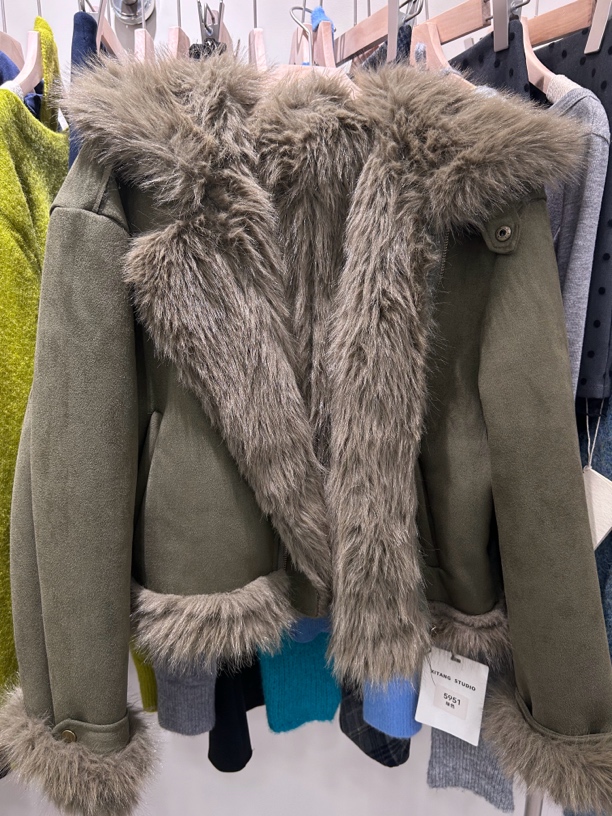 秋冬皮毛一体外套