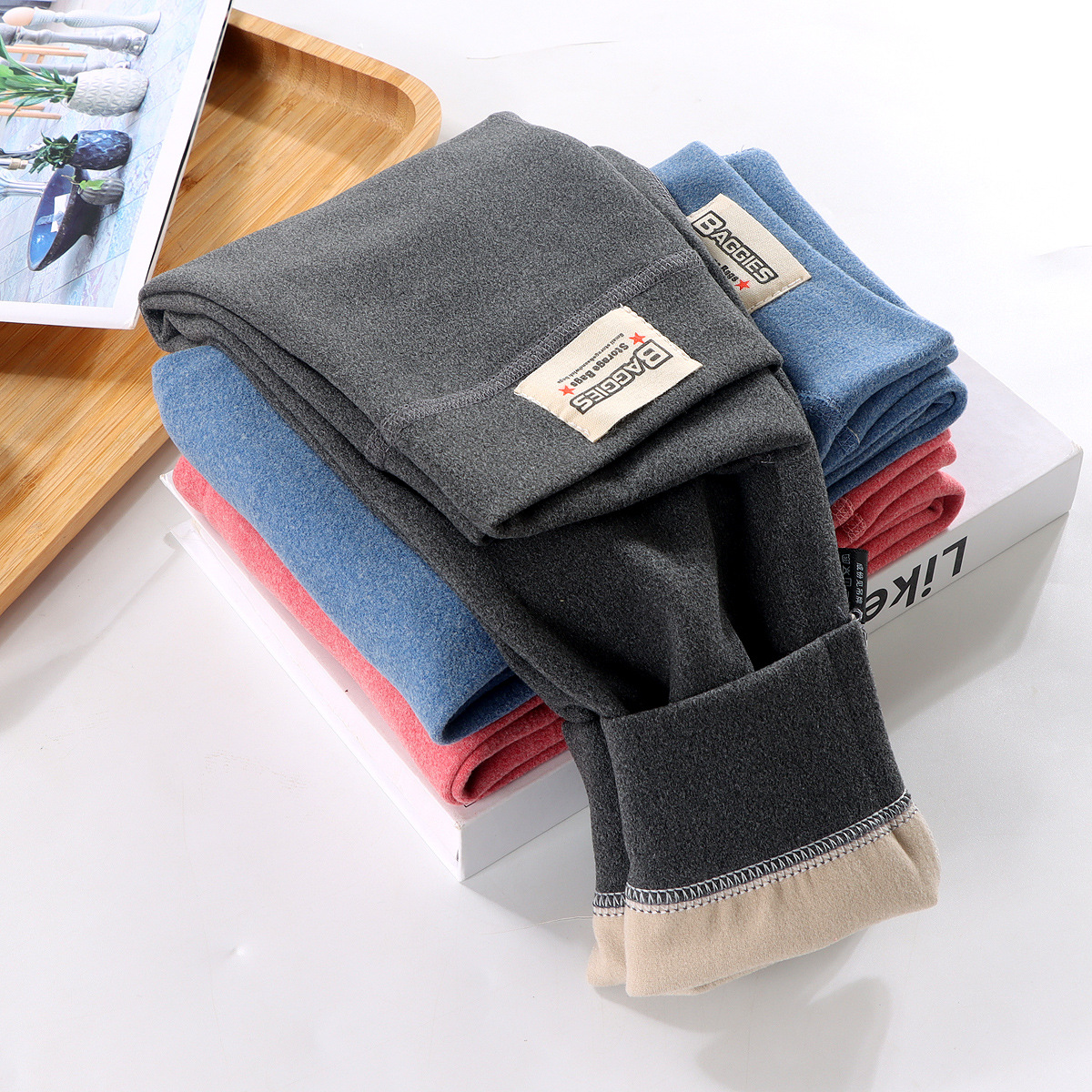 秋冬新款无骨儿童加厚打底裤男童女童保暖中小童中腰长裤打底裤