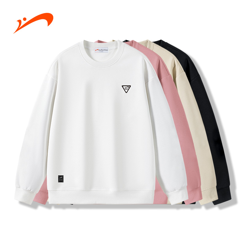 贵人鸟2025秋季新款运动时尚卫衣休闲舒适百搭简约情侣上衣