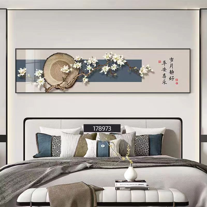 新款5D满钻暖居客厅床头钻石画厂家直销