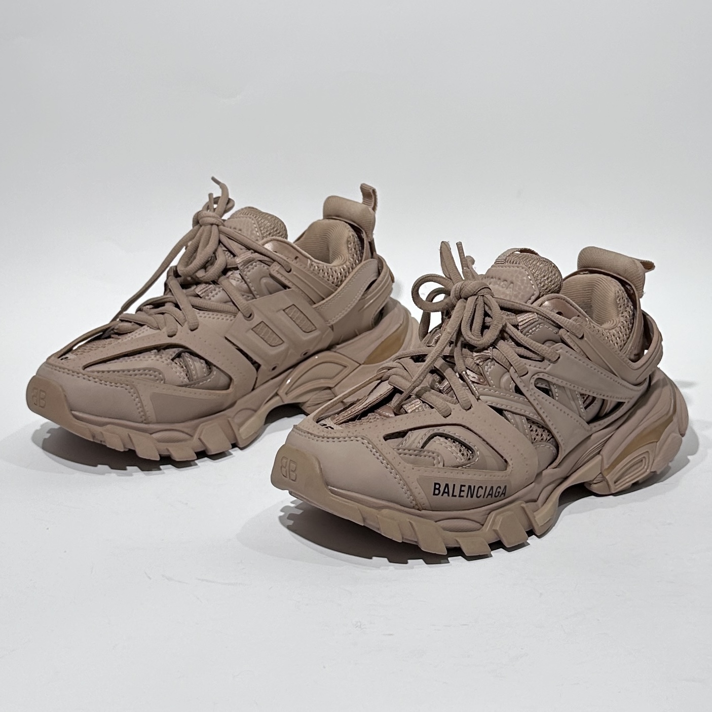 99新 Balenciaga/巴黎世家 35码/99新 Track浅褐色老爹鞋/BX01526