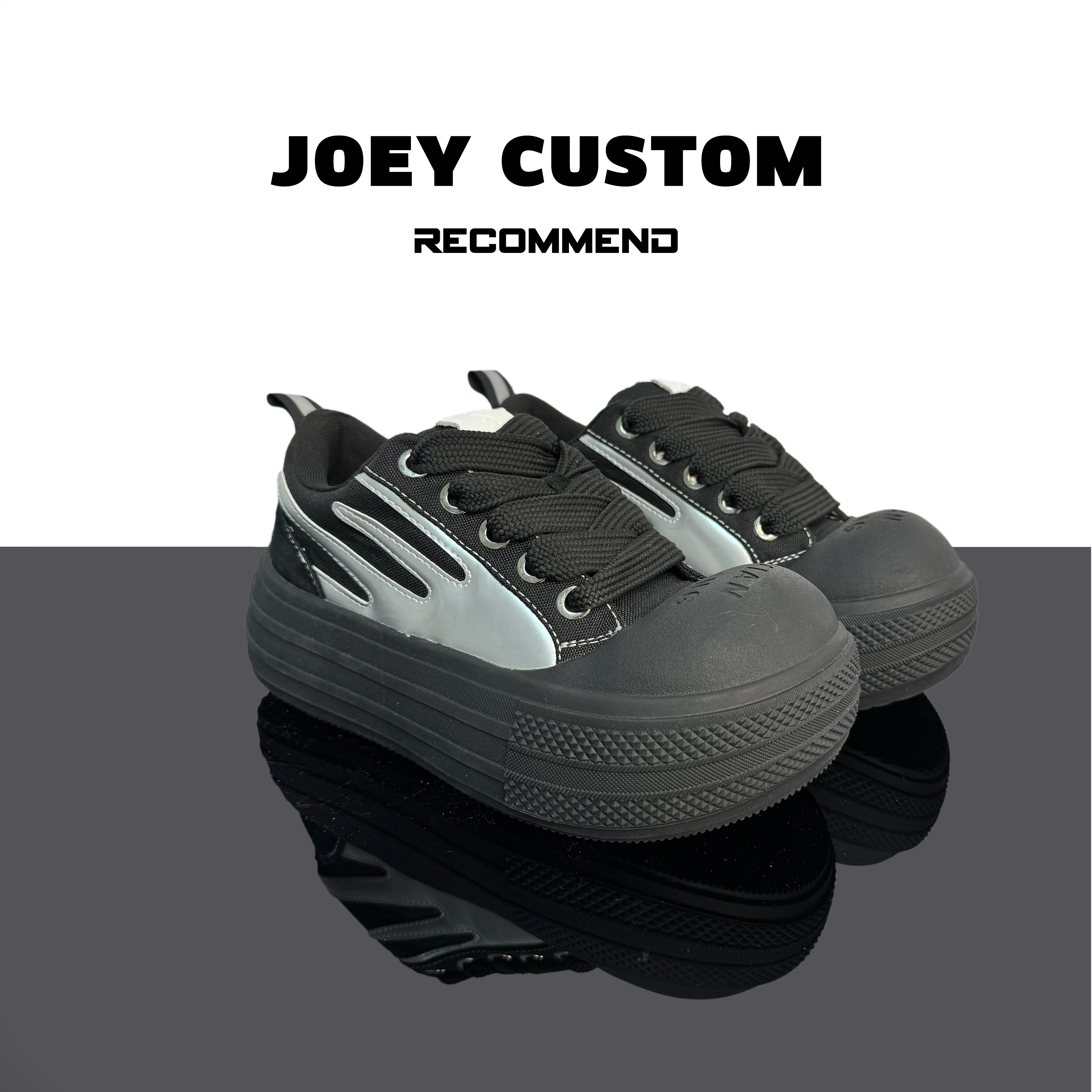 JOEY |【黑天鹅/白天使】 国潮小众丑萌娃娃头舒适潮款潮鞋 57121