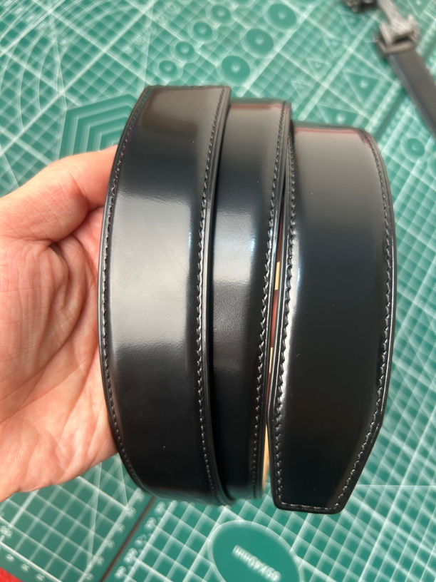 无头百搭头层牛皮腰带扣头可定制任意款式意大利皮料