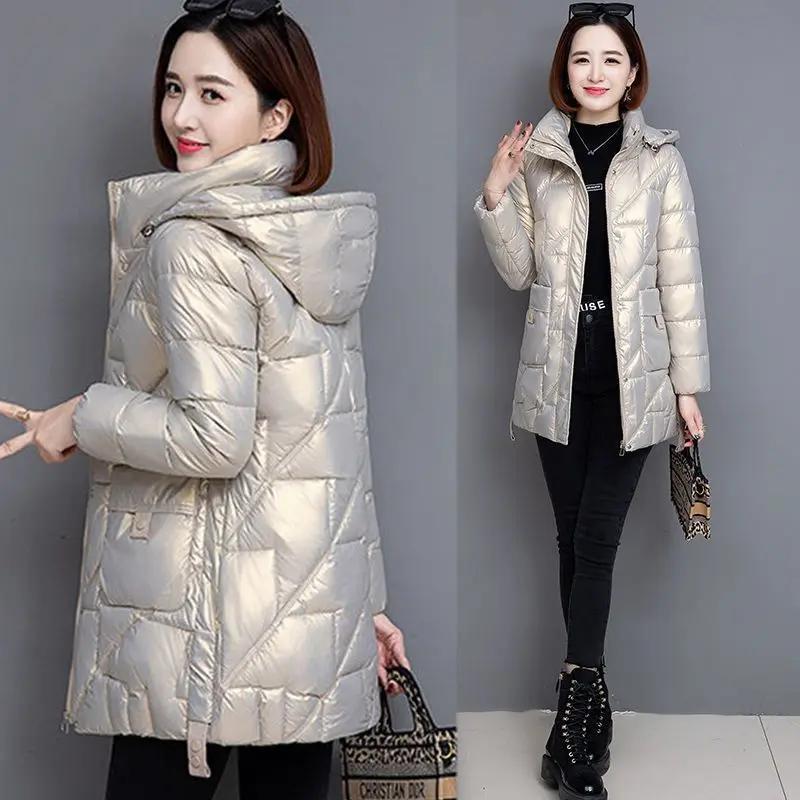 冬季羽绒羽绒服女洋气妈妈2023冬季新款气质减龄中长款女士羽绒服