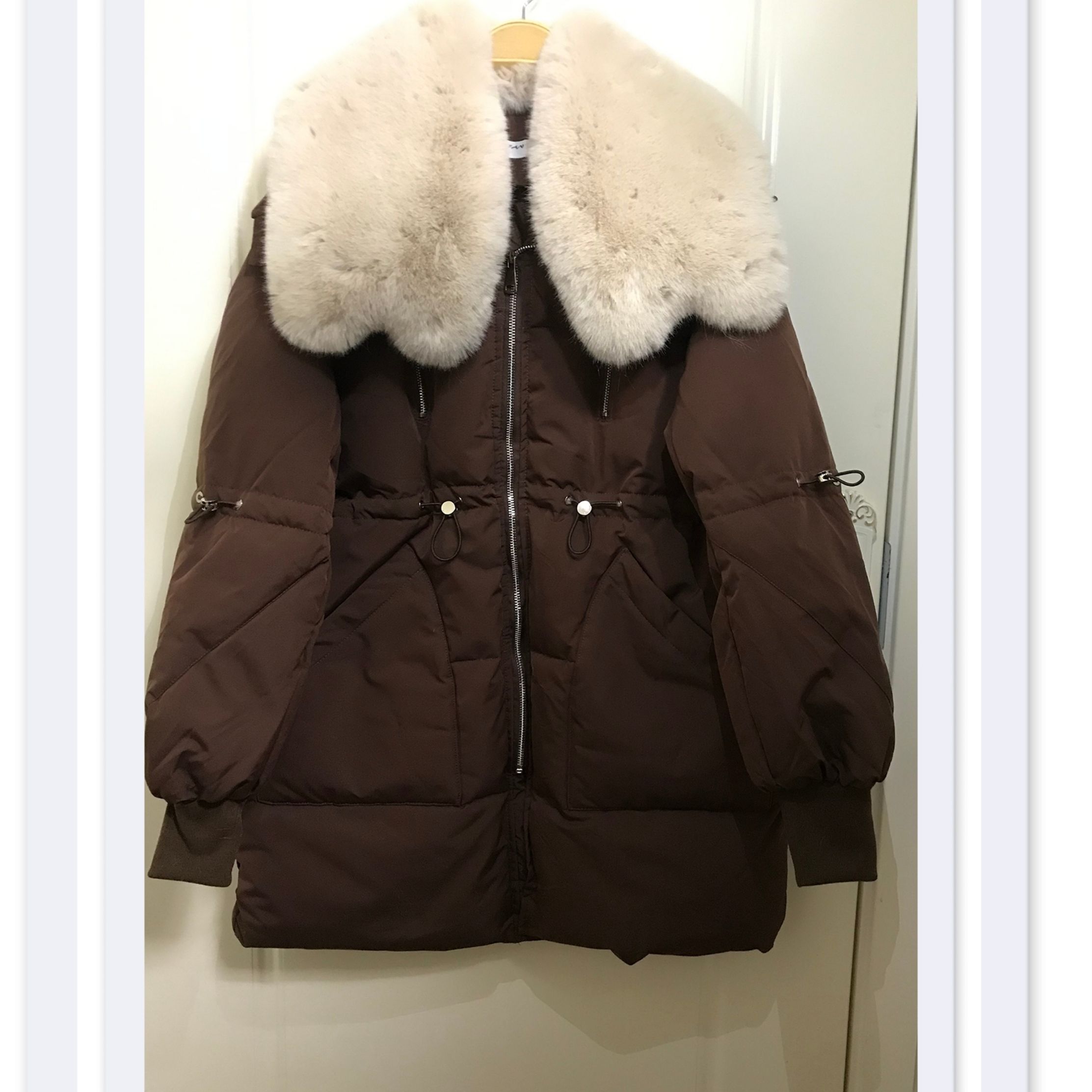 保暖冬羽绒服羽绒服女2023新款外套潮冬季大毛领中长款加厚经典款