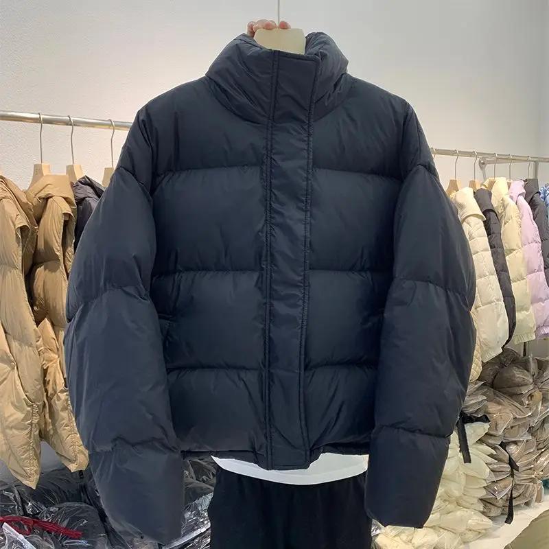 羽绒服女短款2023年新款秋冬季韩版小个子加厚面包服袄外套衣时尚