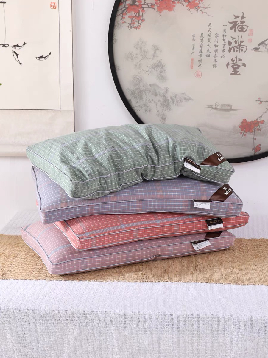 中号精梳棉粗布甜荞立体枕