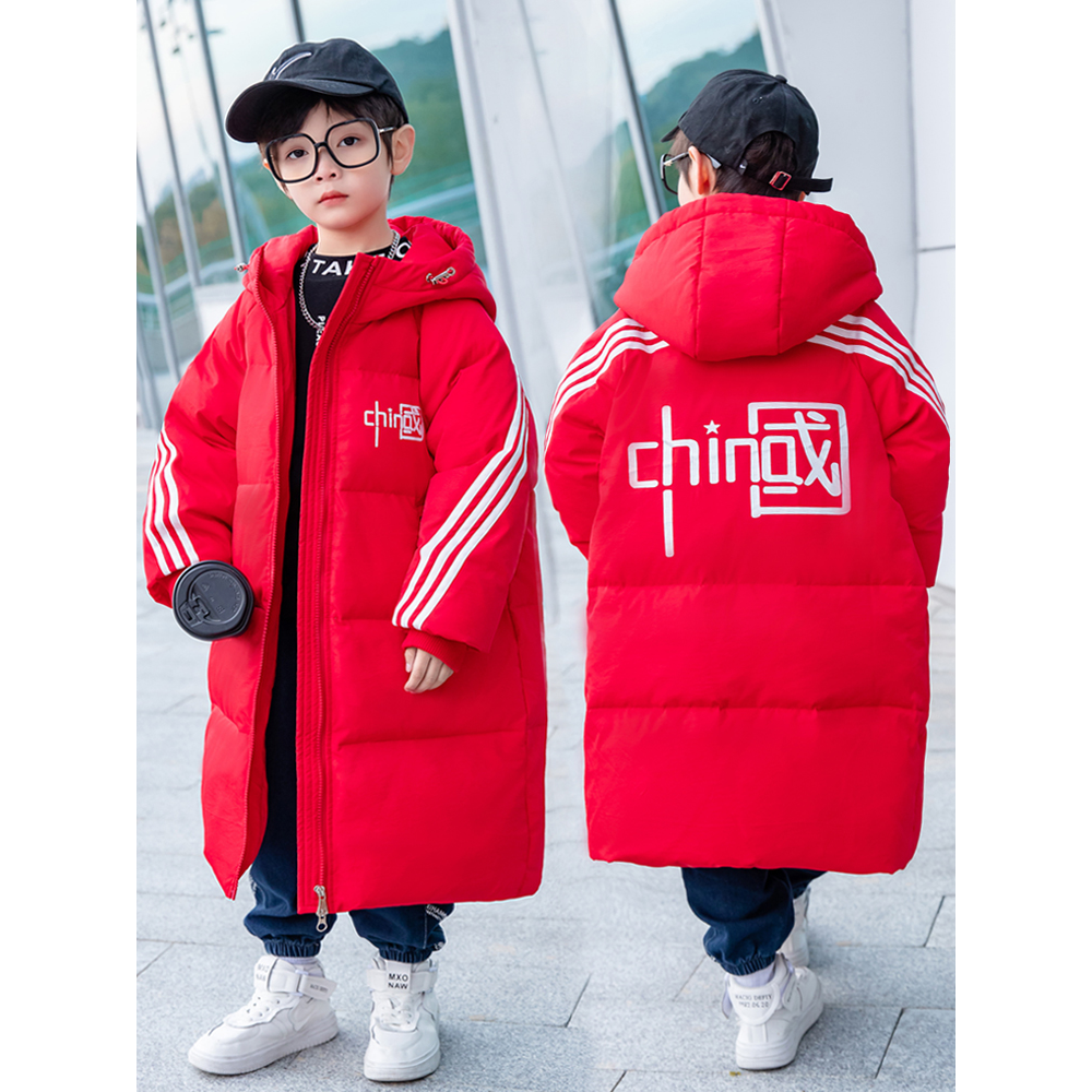巴拉巴拉儿童棉服男童中长款女童中大童2023新款中国韩版童装冬