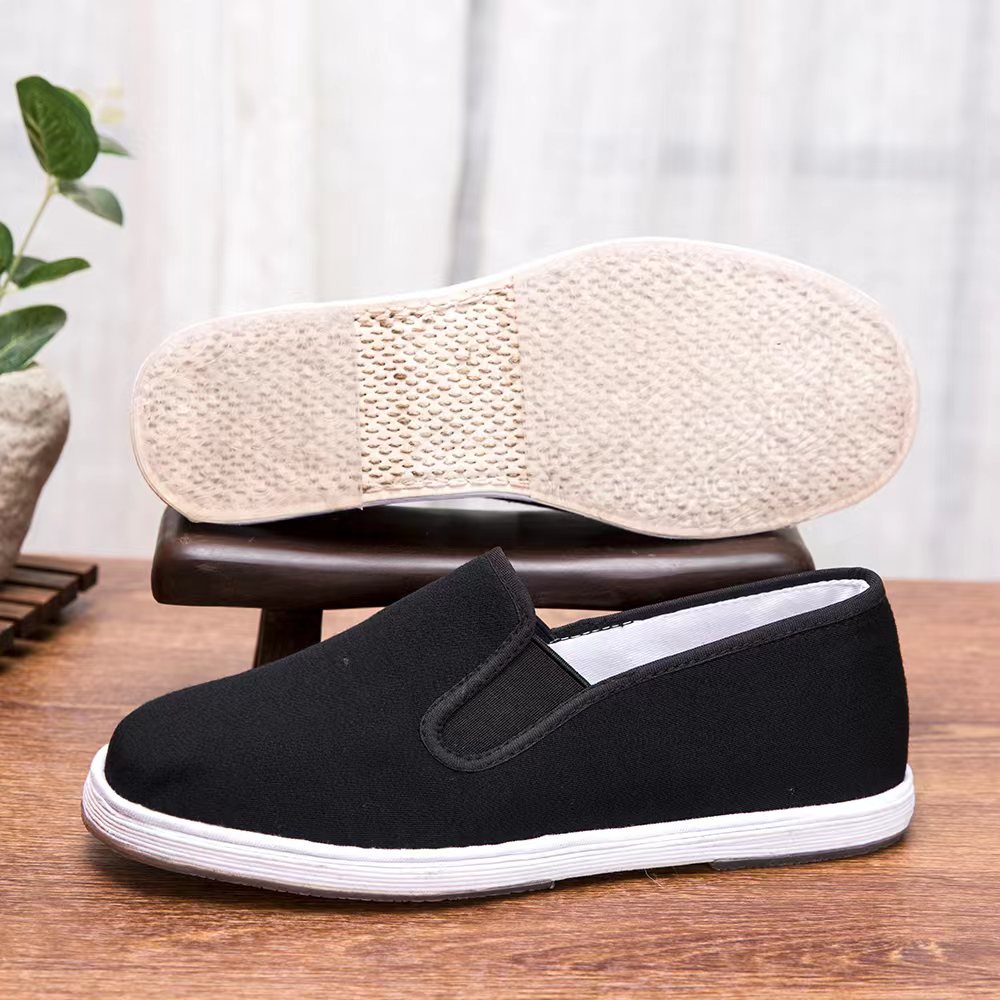 大顺坊千层底休闲布鞋软底高档礼服呢手工老北京布鞋防滑懒汉春秋