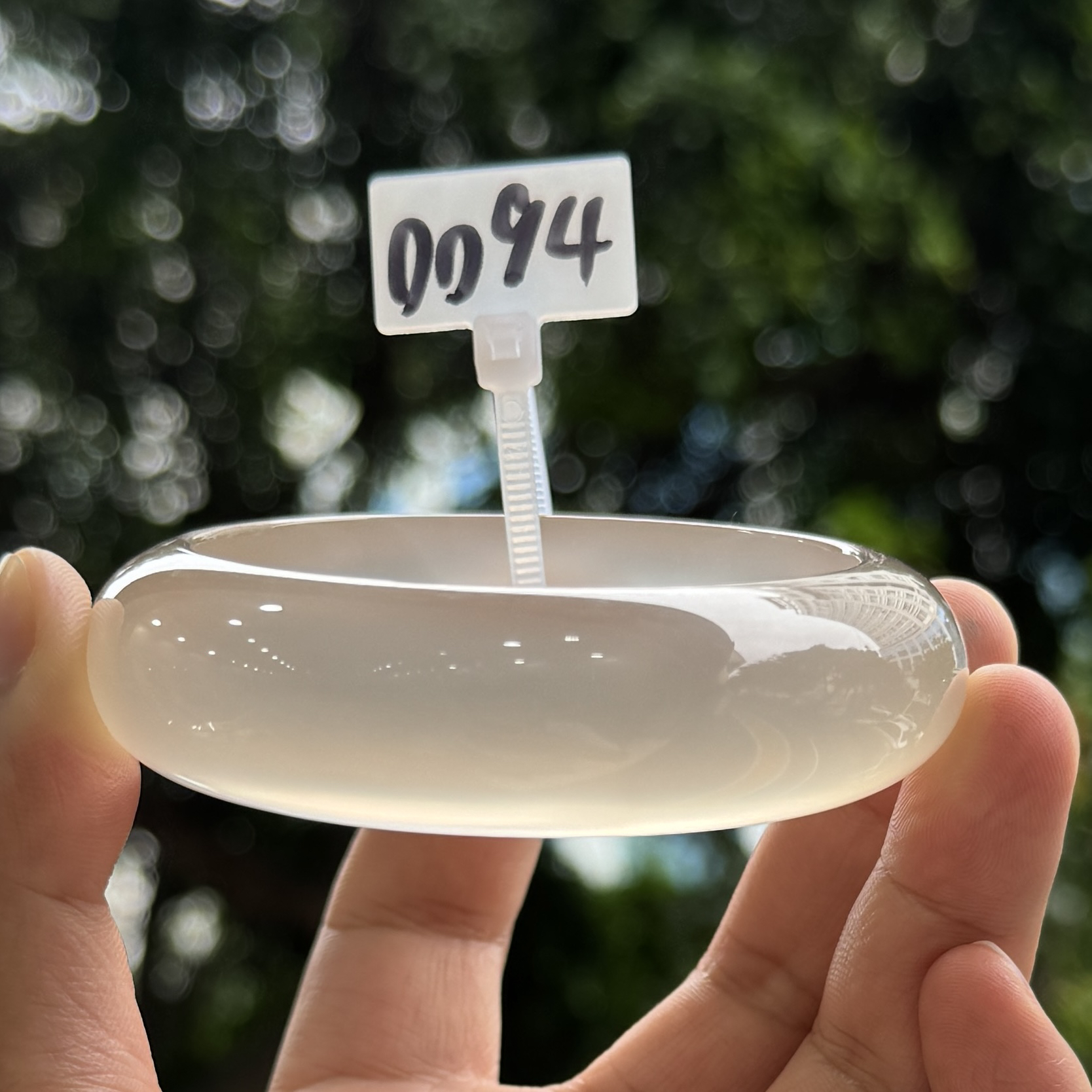 天然香槟玛瑙手镯/圈口58/编号0094