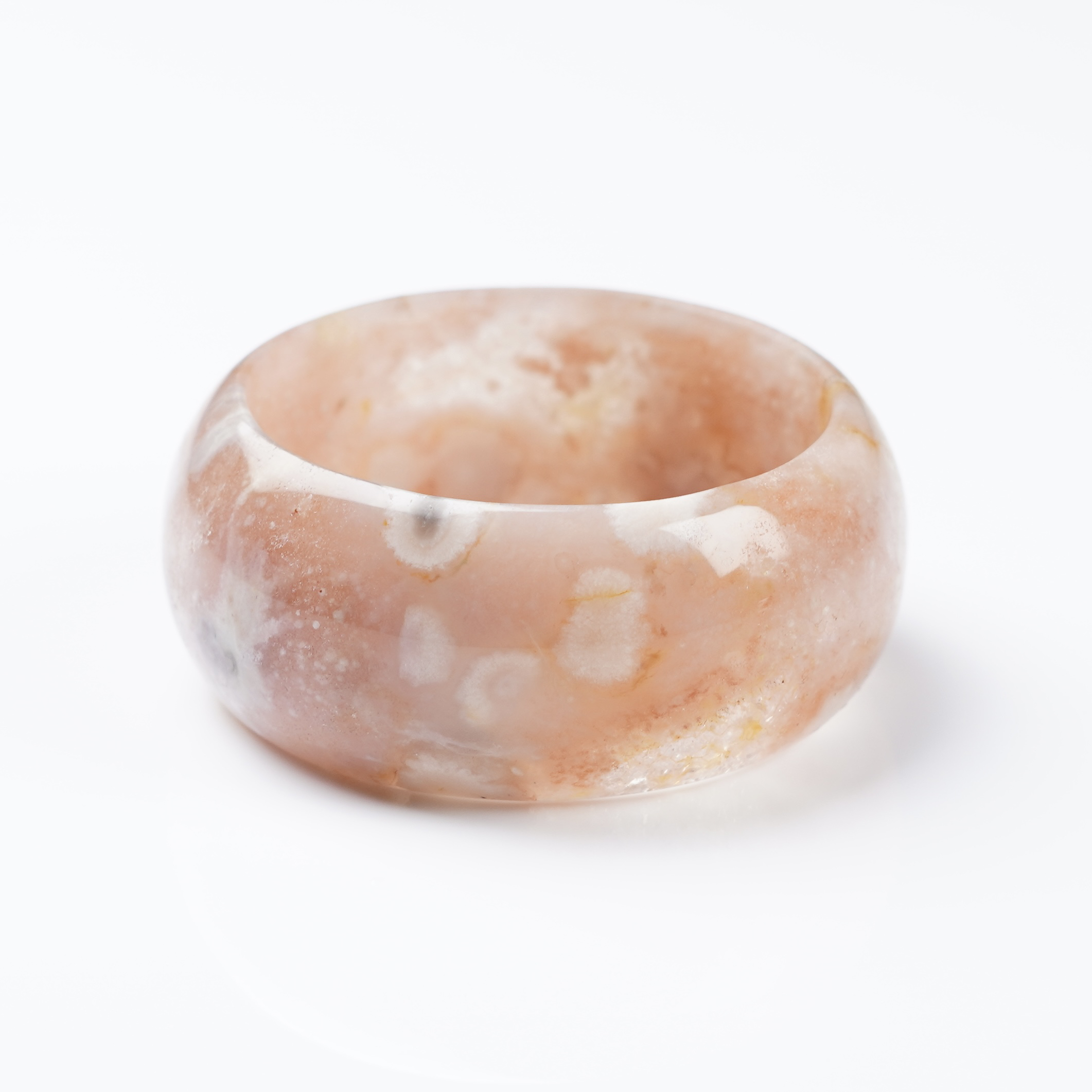 【阳琈珠宝】天然意境樱花玛瑙手镯/圈口56/编号32