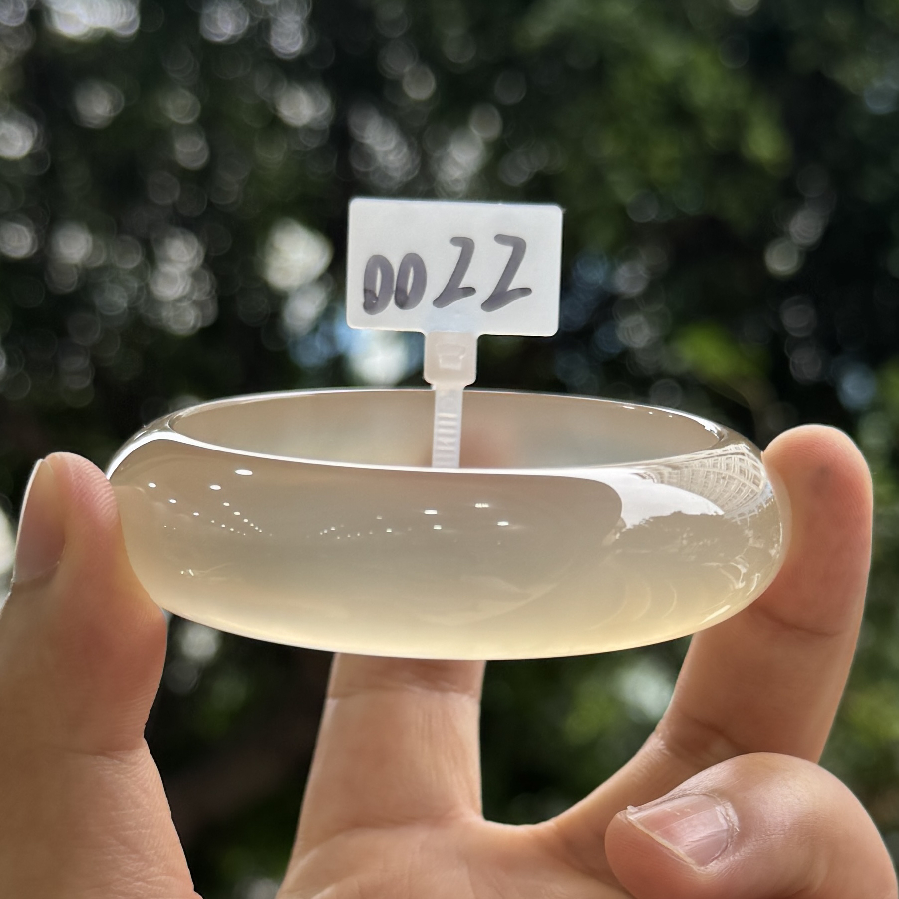 【阳琈珠宝】天然香槟金玛瑙玉石手镯/圈口60/编号0022