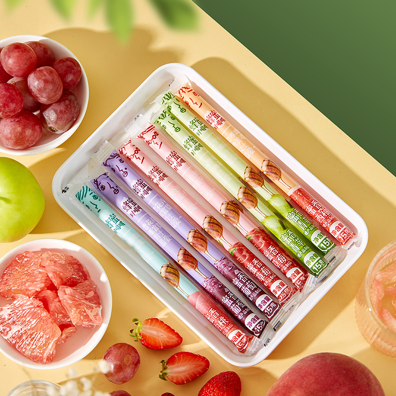 君祥果汁便携装香甜吸管进口好喝自带搅拌棒方便携带水果味体验装