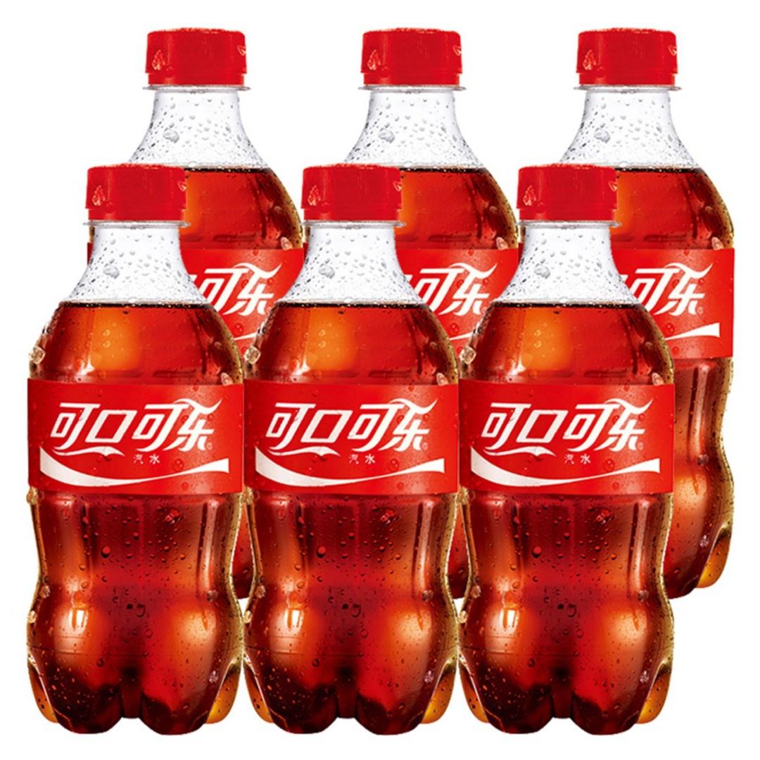 清爽可口饮品可乐雪/碧饮料酷爽小瓶装碳酸饮料300ml*6瓶即饮包邮