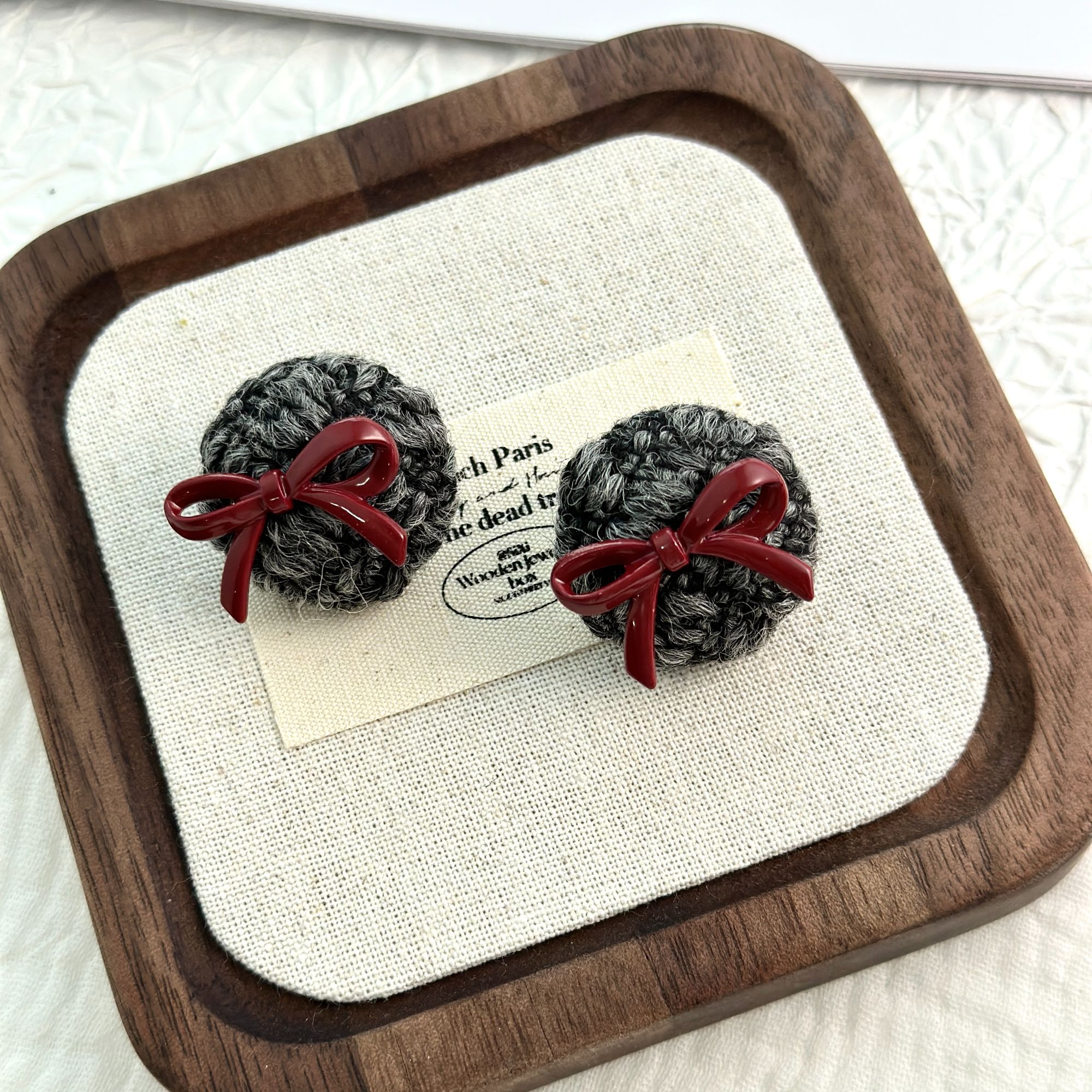 非金属布艺耳饰 韩版定制原创设计时尚百搭毛茸茸可爱风  E814