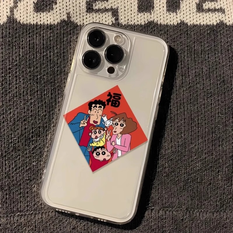 小新全家福苹果14手机壳iPhone15pro透明13/12软11/8plus7xsmax潮