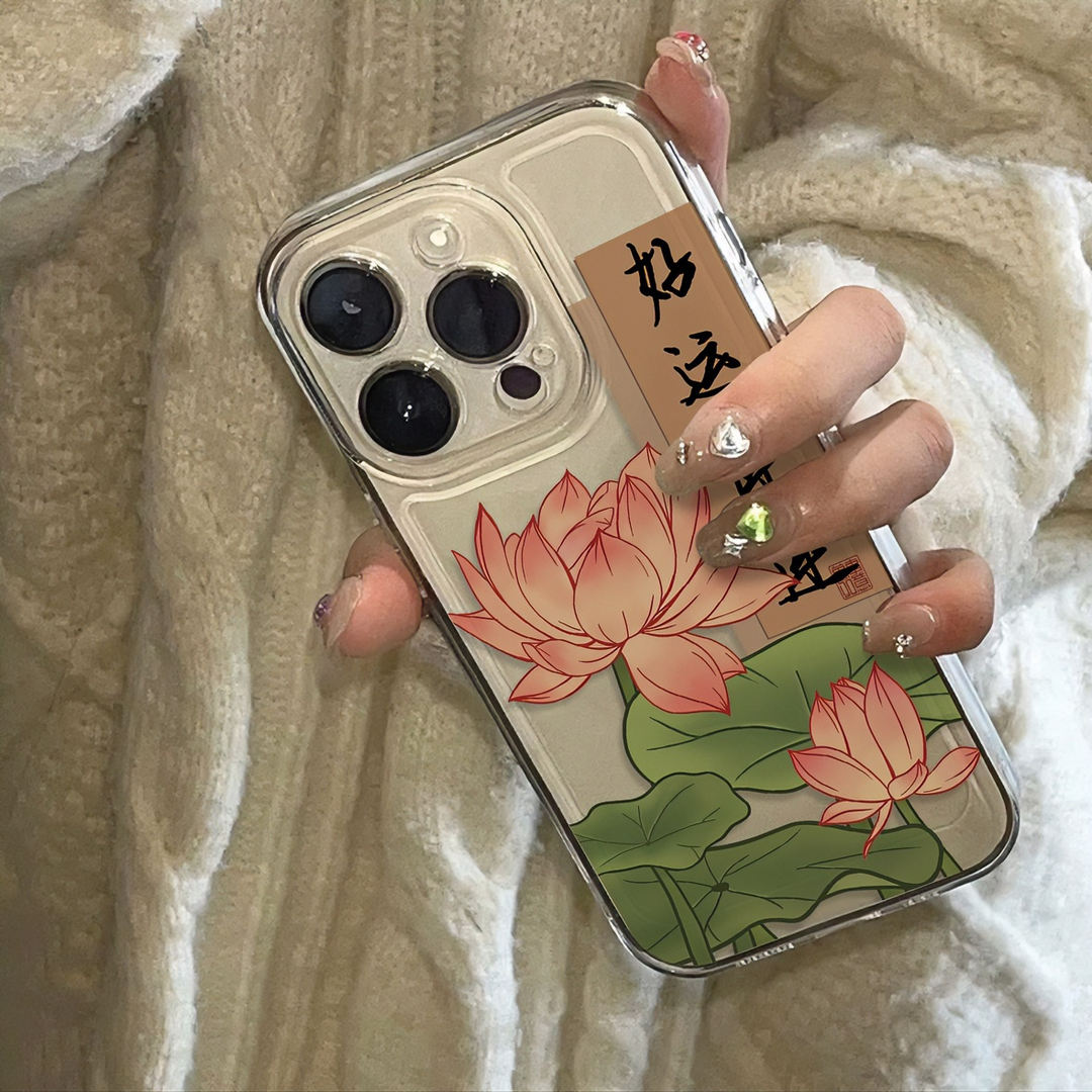 好运莲莲iphone15苹果手机壳14promax卡通13pro透明12高级11全包e